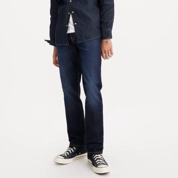 Levi 511 30 x 30 Slim Fit Stretch Denim Zip Fly 5-Pocket Dark Wash Blue Jeans - Picture 5 of 15